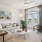 living room with large windows